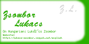 zsombor lukacs business card